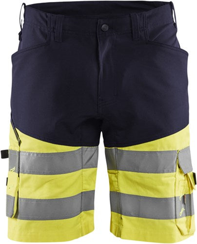 Blåkläder short met stretch high-vis 15411811 | marine high vis geel | maat 44 - 7330509692011