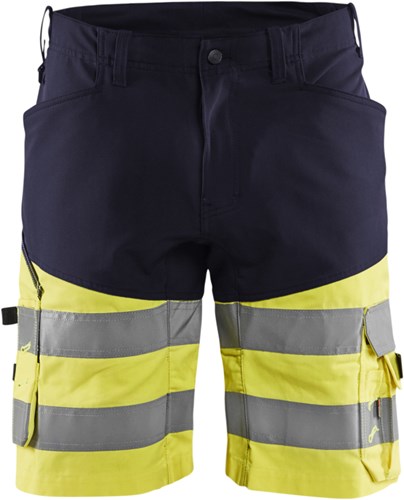 Blåkläder short met stretch high-vis 15411811 | marine high vis geel | maat 60 - 7330509692097