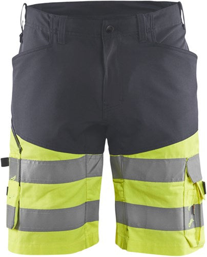 Blåkläder short met stretch high-vis 15411811 | medium grijs high vis geel | maat 60 - 7330509785782