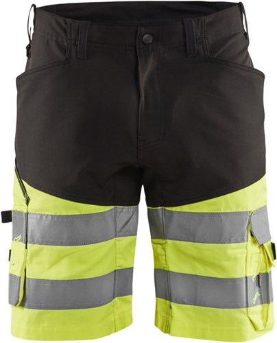 Blåkläder short met stretch high-vis 15411811 | zwart high vis geel | maat 50 - 7330509692141