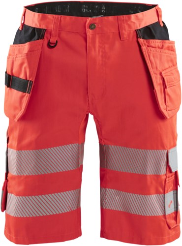 Blåkläder short met stretch high-vis 15861811 | high vis rood | maat 56 - 7330509691427