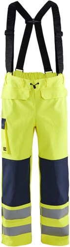 Blåkläder vlamvertragende regenbroek level 2 13132022 | high-vis geel marineblauw | maat xxl - 7330509783658