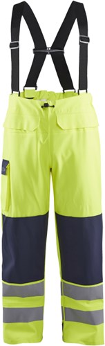 Blåkläder vlamvertragende regenbroek level 2 13132022 | high-vis geel marineblauw | maat xxl - 7330509783658