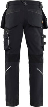 Blåkläder werkbroek 4-weg stretch x1900 19981644 | zwart | maat c156 - 7330509657713