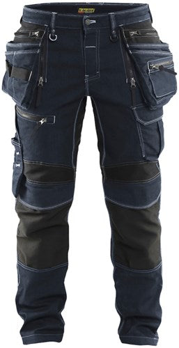 Blåkläder werkbroek denim stretch x1900 19901141 | zwart zwart | maat c48 - 7330509801314