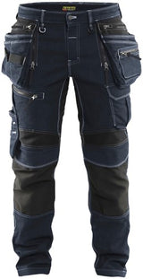 Blåkläder werkbroek denim stretch x1900 19901141 | zwart zwart | maat c48 - 7330509801314