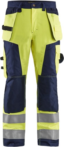 Blåkläder werkbroek high-vis 15681811 | high vis geel marineblauw | maat 54 - 7330509402337