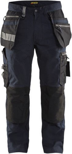 Blåkläder werkbroek met stretch 15901343 | donker marineblauw zwart | maat 54 - 7330509621684