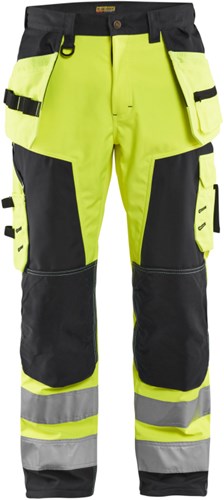 Blåkläder werkbroek softshell high-vis 15672517 | high vis geel zwart | maat 46 - 7330509405772