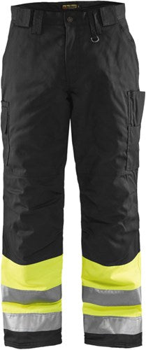 Blåkläder winterwerkbroek high-vis 18621811 | high vis geel zwart | maat d100 - 7330509369722