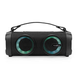 Ty Nedis Bluetooth Par Boombox | 5 Stunden | 2,0 | 24 w | Medienwiedergabeoptionen: Aux USB | verknüpfbar | Griff | Partybeleuchtung | schwarz - spbb306bk