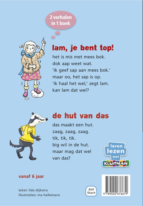 Kluitman de klas van mees bok - het boek van lam en das (avi start)