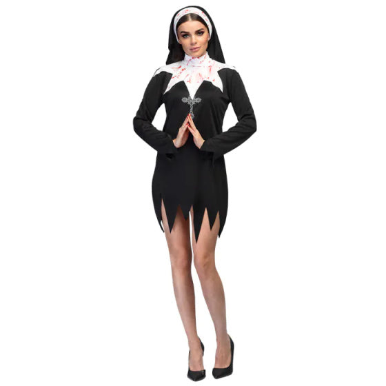 Boland Bloody Nichtkostüm Damen Schwarz Weiß Größe 40 42 (m)
