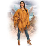 Boland Dress up Poncho indische Damen braun von einer Größe