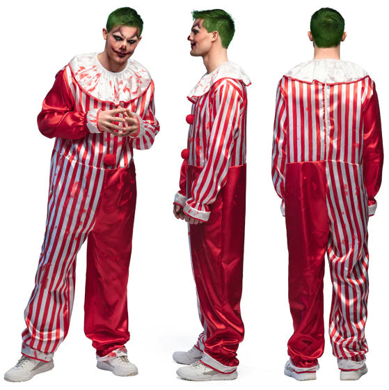 Boland Killer Clown Kostüm Männer Rot Weiß Größe 54 56 (xl)