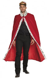 Boland Koningsmantel Deluxe Männer 130 cm rot