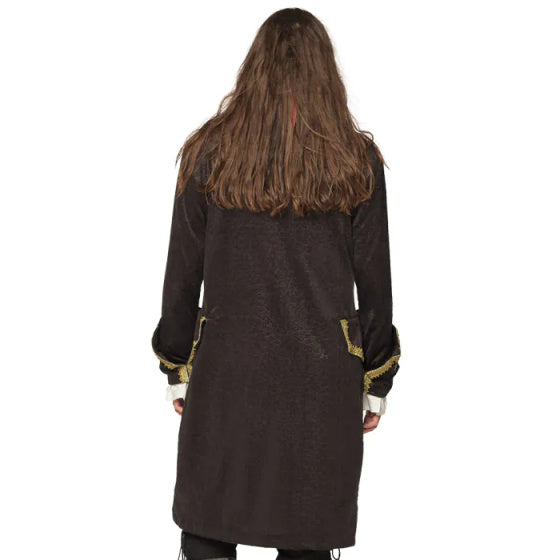 Boland Pirat Jacke Polyester Männer Schwarz Gold Größe XL (54)