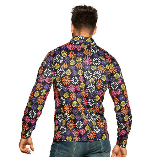 Boland Flower Shirt Men Polyester Størrelse L