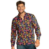 Boland Flower Shirt Men Polyester Størrelse L