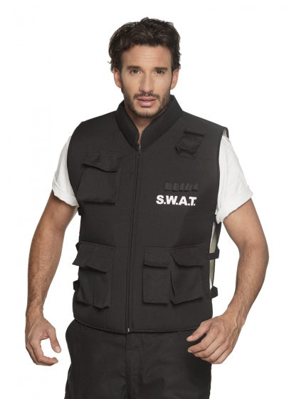 Boland Dress Up Swat-Officer Men Black Størrelse L XL