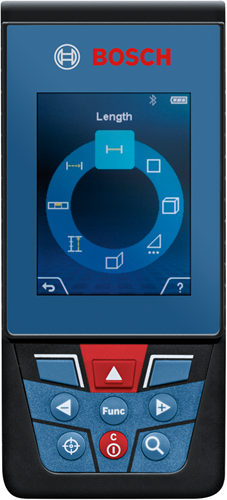 Bosch blau glm 100-25 c | professioneller Laser-Entfernungsmesser | 3 x 1,5 V LR6-Batterie (aa) | ip54 - 0601072y00
