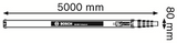 Bosch Zubehör Messstab GR 500 Professional | Baulaser-Messlatte - 0601094300