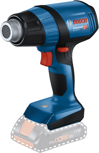 Hg Bosch Blue G 18V-50 Profi-Akku-Heißluftpistole | 18v | 300 - 500 °C | l-boxx - 06012a6501