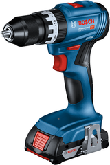 Bosch blauw gsb 18v-45 accu schroef- en klopboormachine | 2 x 2,0 ah accu + oplader | in l-case 06019k3302