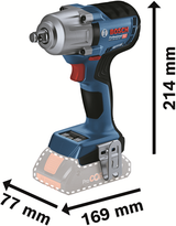 Bosch Blue Bosch Professional GDS 18 V-450 HC Akku-Schlagschrauber 450 nm 1 2 Reibring 18 V Grundkörper – 06019k4000