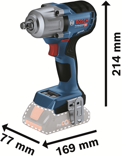 Bosch Blue Bosch Professional GDS 18 V-450 HC Akku-Schlagschrauber 450 nm 1 2 Reibring 18 V Grundkörper – 06019k4000