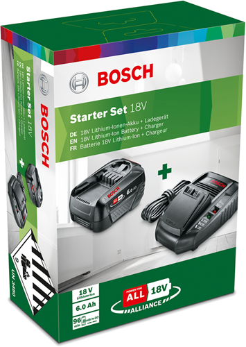 Bosch-Zubehör 1600a00zr8 | Starterset | 18v | 1 x 6,0 Ah Akku + AL1830 CV Ladegerät 1600a00zr8