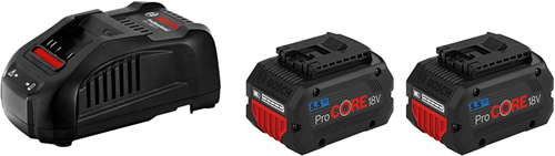 Bosch blaues 18-V-Starterset mit 2 Batterien Procore18V 5,5 Ah + Ladegerät Gal 1880 CV – 1600A0214C