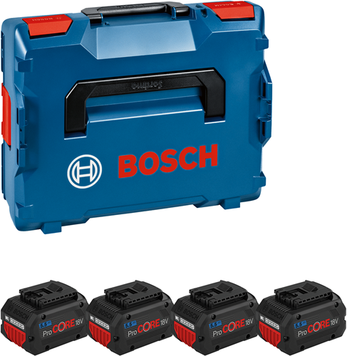 Bosch blau Bosch Zubehör Akku | 4 x procore18v 5,5ah | in L-Boxx - 1600a02a2u