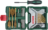 Bosch accessoires bosch x-line borenset - 40-delig - titanium plus serie - voor hout, metaal en steen