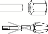 Bosch Spantang 6 mm für GOF- und GMF -Fräsmaschinen