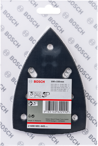 Bosch Zubehör Schleifplatte Delta für Vecro 100x150 - 2608601445