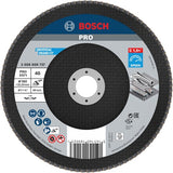 Bosch Zubehör 1 Fächerscheibe 180 x 571, am besten für Metall abgewinkelt, K40 - 2608606737