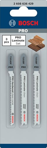 Bosch Zubehör 3-teiliges Stichsägeblatt-Set T 101 BIF; t 101 avon 2 Stück - 2608636429