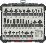 Bosch Zubehör 30-teiliges Mischfräser-Set - Schaftdurchmesser 8 mm - 2607017475