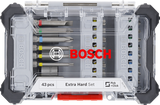 Bosch accessoires bosch professional extra hard schroefbitset, 43-delig - bitset- en dopsleutel