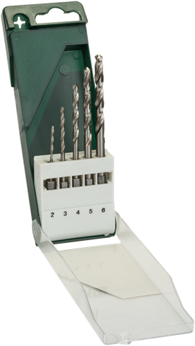 Bosch Zubehör 5-teiliges Metallbohrer-Set HSS-G mit Sechskantschaft – 2609255127