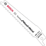 Bosch Zubehör 5x Säbelsägeblatt flexibel für Holz und Metall S511DF - 2608657723