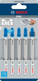 Bosch Zubehör 5x Spezial für Alu-Stichsägeblatt T127D - 2608631017