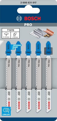 Bosch Zubehör 5x Spezial für Alu-Stichsägeblatt T127D - 2608631017