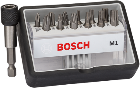 Bosch Zubehör Bit-Set | extra hart m1 | robustline | 13-teilig | 2607002563 - 2607002563