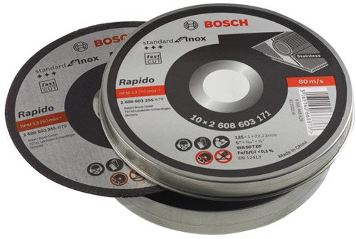 Bosch Zubehör Bosch Trennscheiben Metall Edelstahl 125mm x 1mm | pro 10 - 2608603255