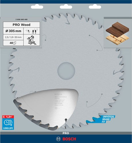 Bosch Profi-Holzkreissägeblatt, 305 x 2,5 x 30 mmPro Holzkreissägeblatt, 305 x 2,5 x 30 mm