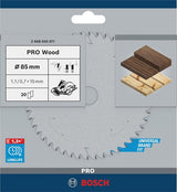 Bosch Zubehör Kreissägeblatt Standard für Holz 85mm | für gks 10.8 - 2608643071