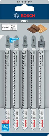 Bosch accessoires decoupeerzaagblad t 344 df speed for hard wood 5st - 2608634243
