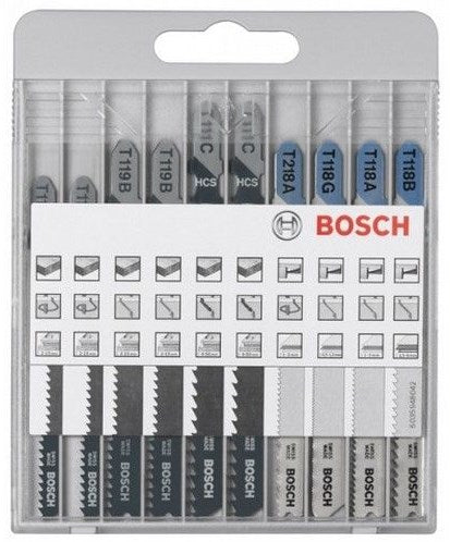 Bosch 10-teilige Puzzle-Klingen-Set Basic Set Basic